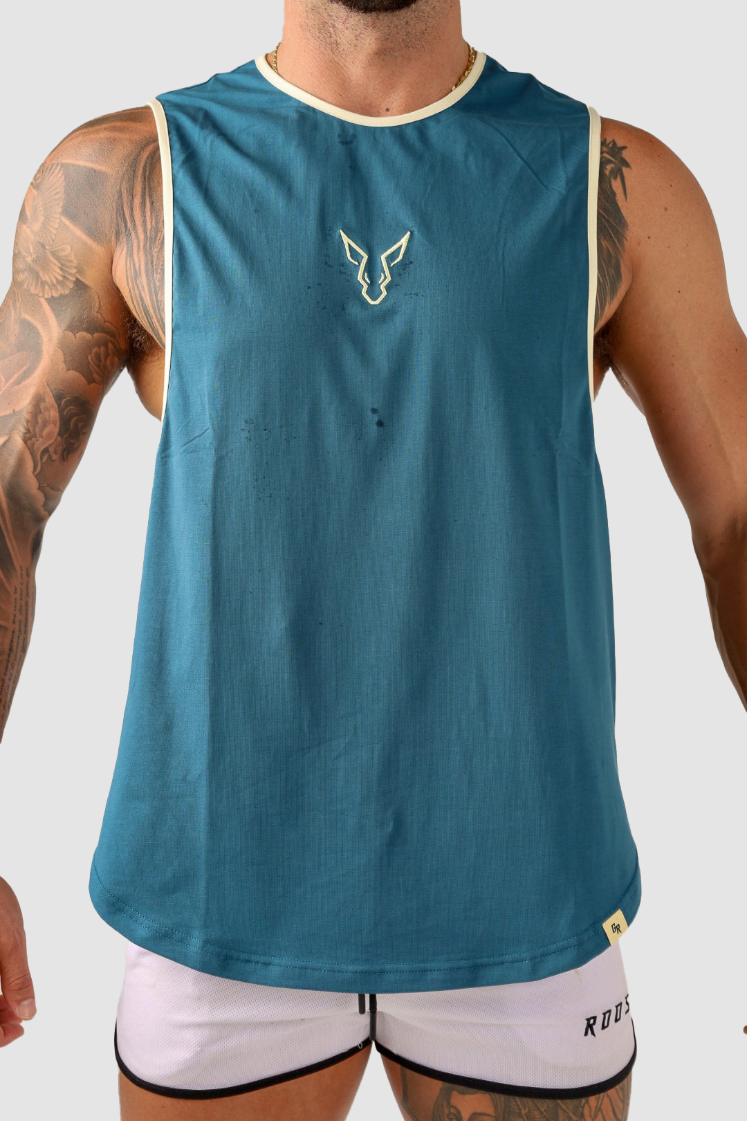 Core Drop  Arm Tank - Deep Teal