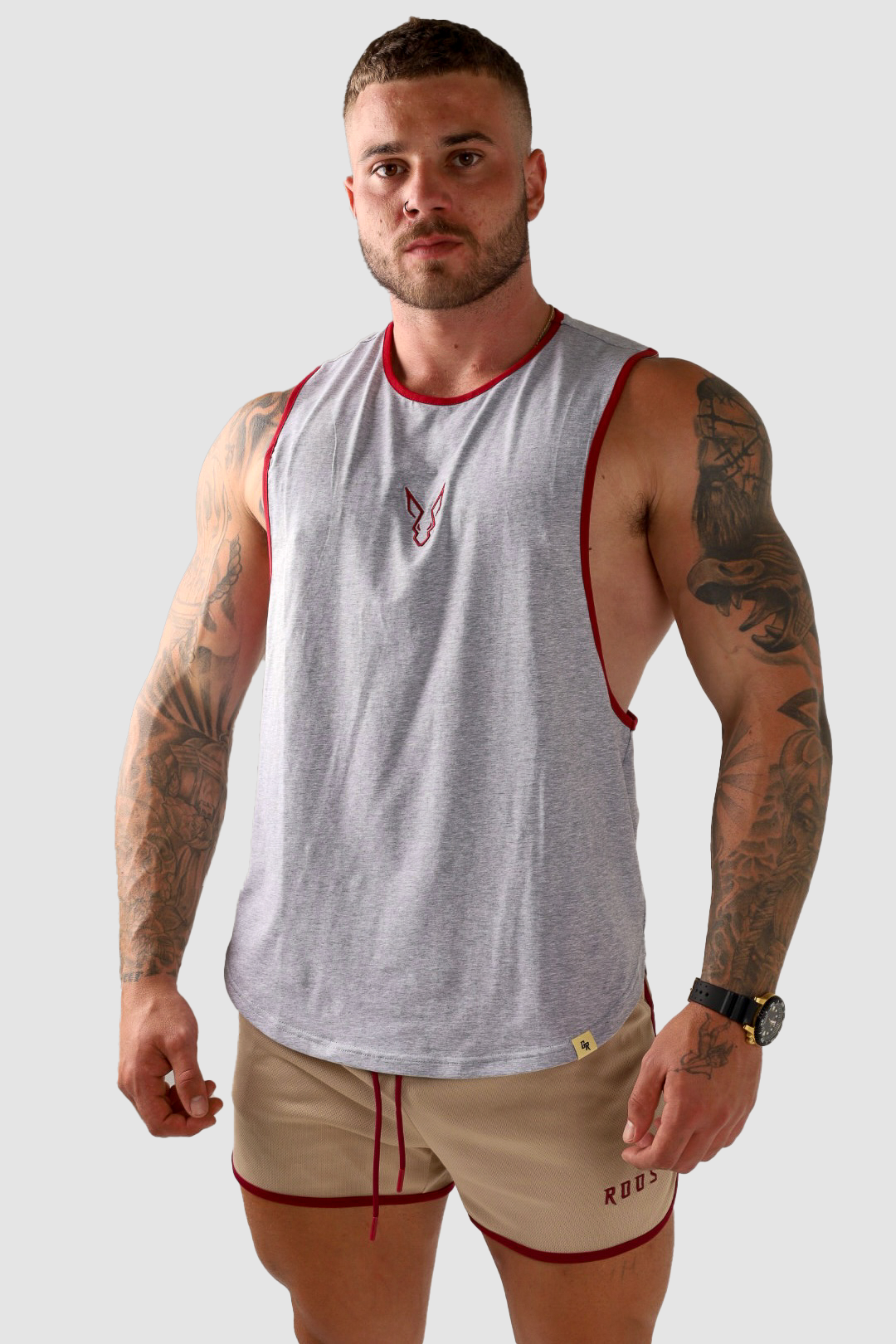 Core Drop  Arm Tank - Grey