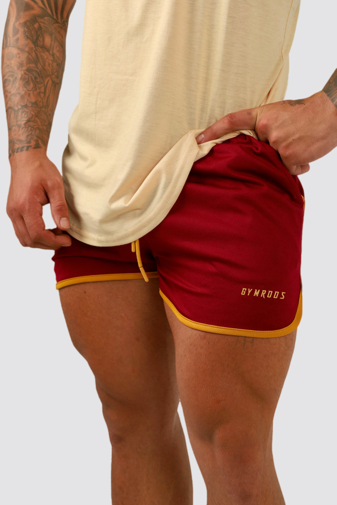 Retro Shorts - Maroon