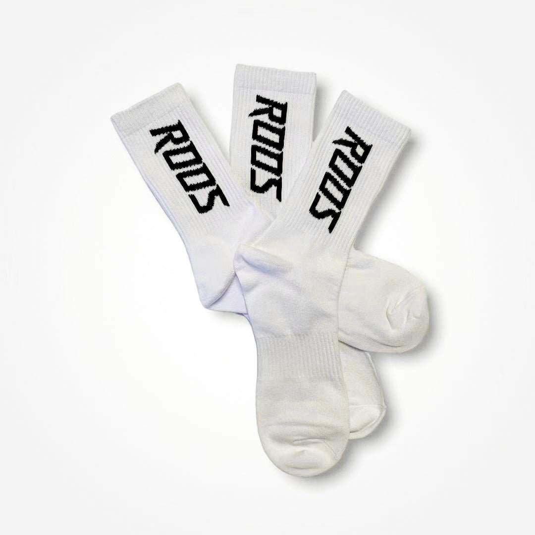 Roos High Socks - White (3-Pack)