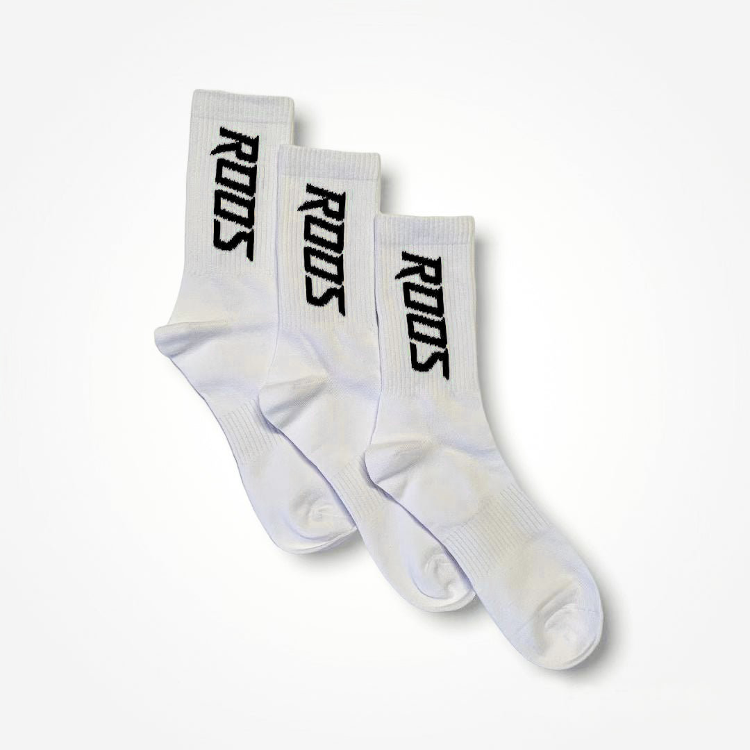 Roos High Socks - White (3-Pack)