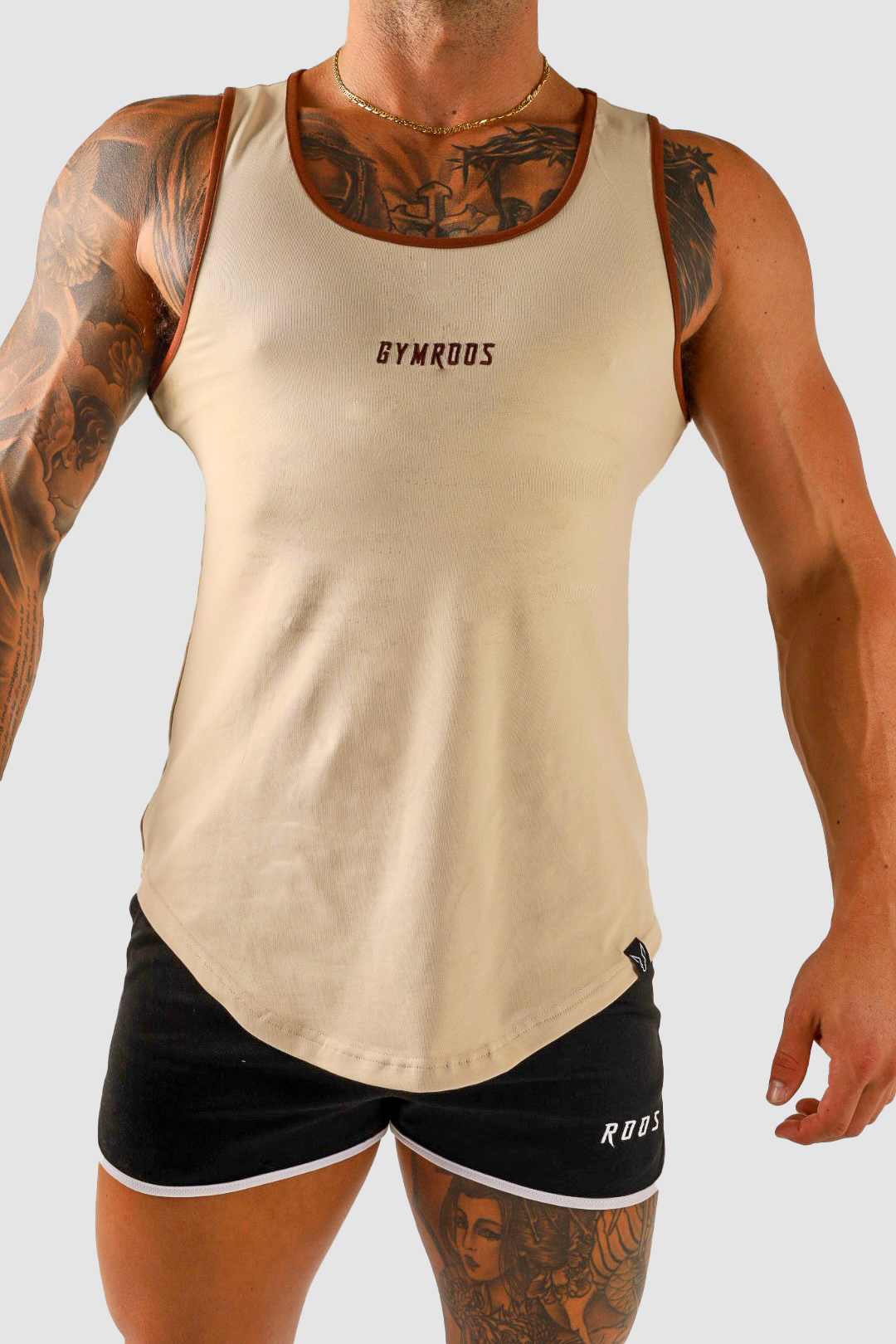 Culture Fitted Tank - Coffee