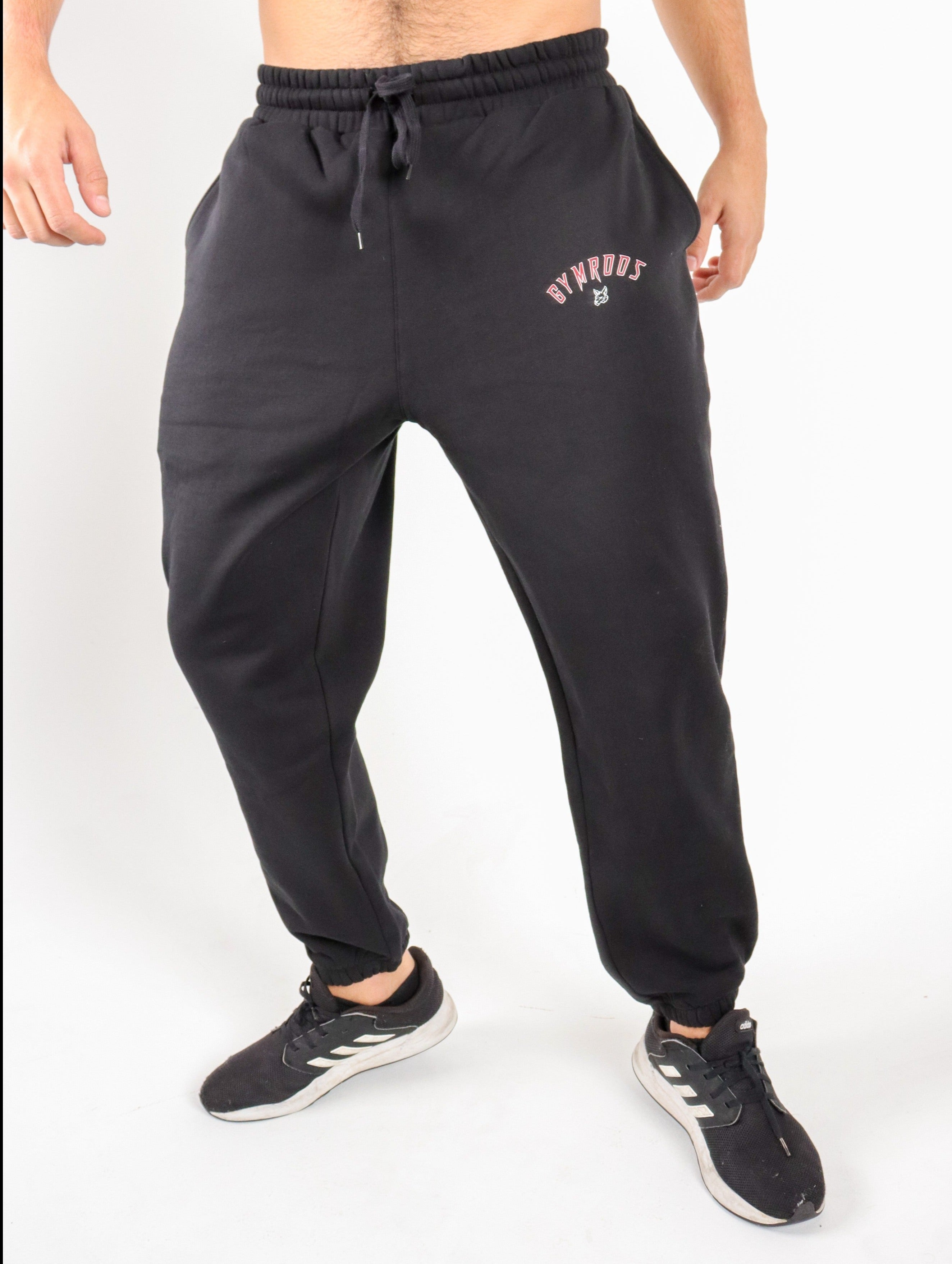 Alpha Oversized Pump Joggers - Black - GYMROOS