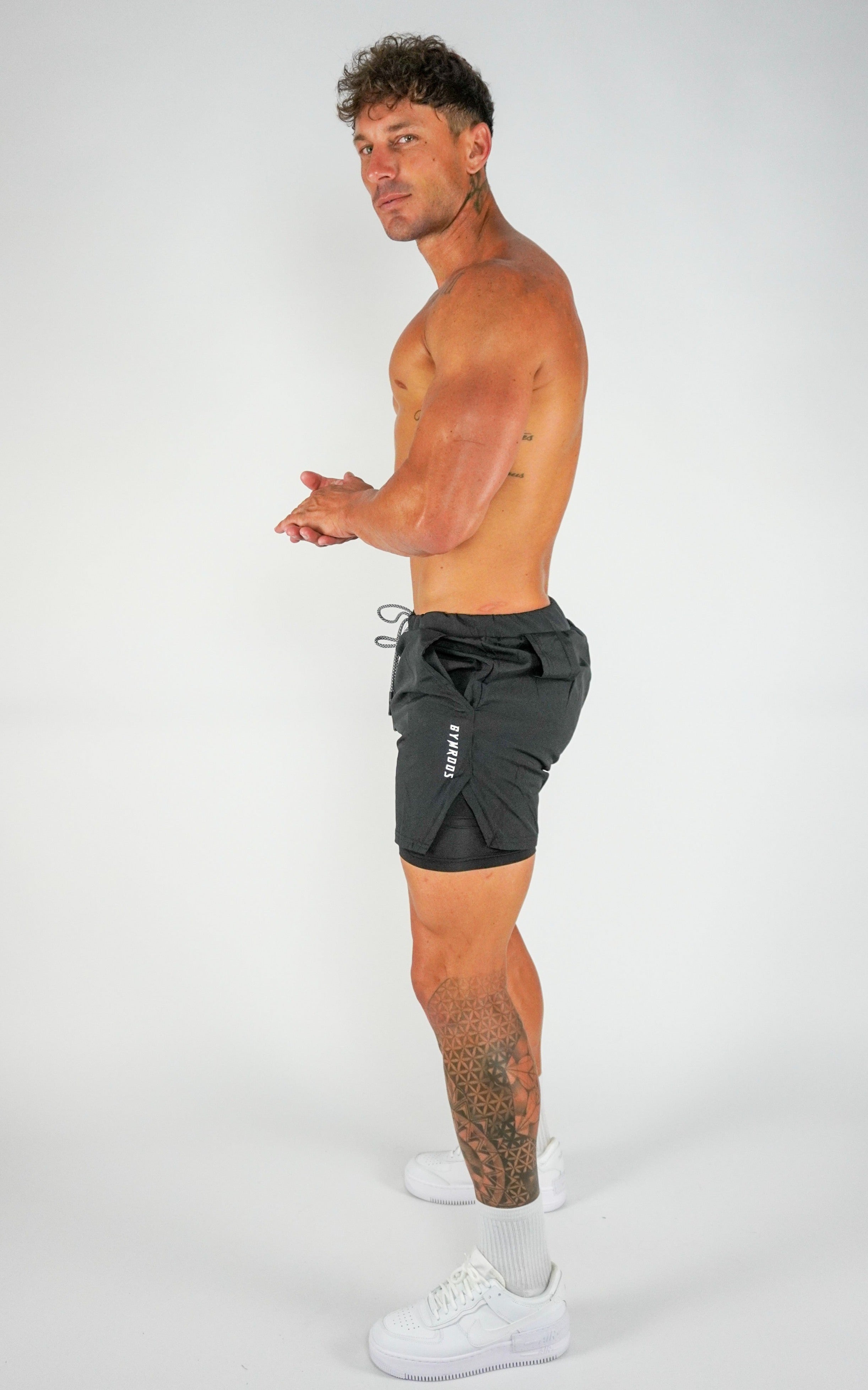 Culture 2-IN-1 Shorts - Black - GYMROOS