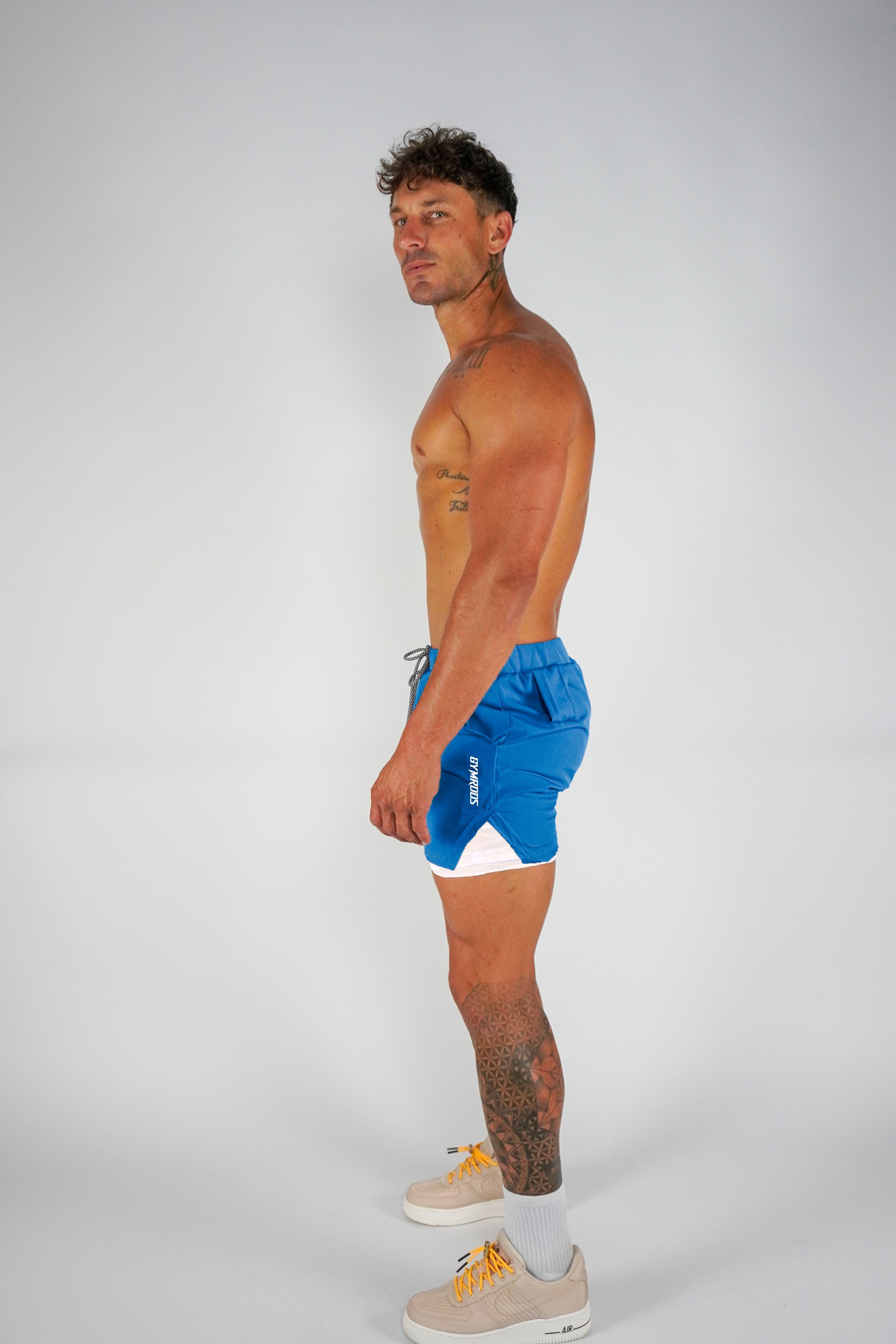 Culture 2-In-1 Shorts - Ice Blue - GYMROOS