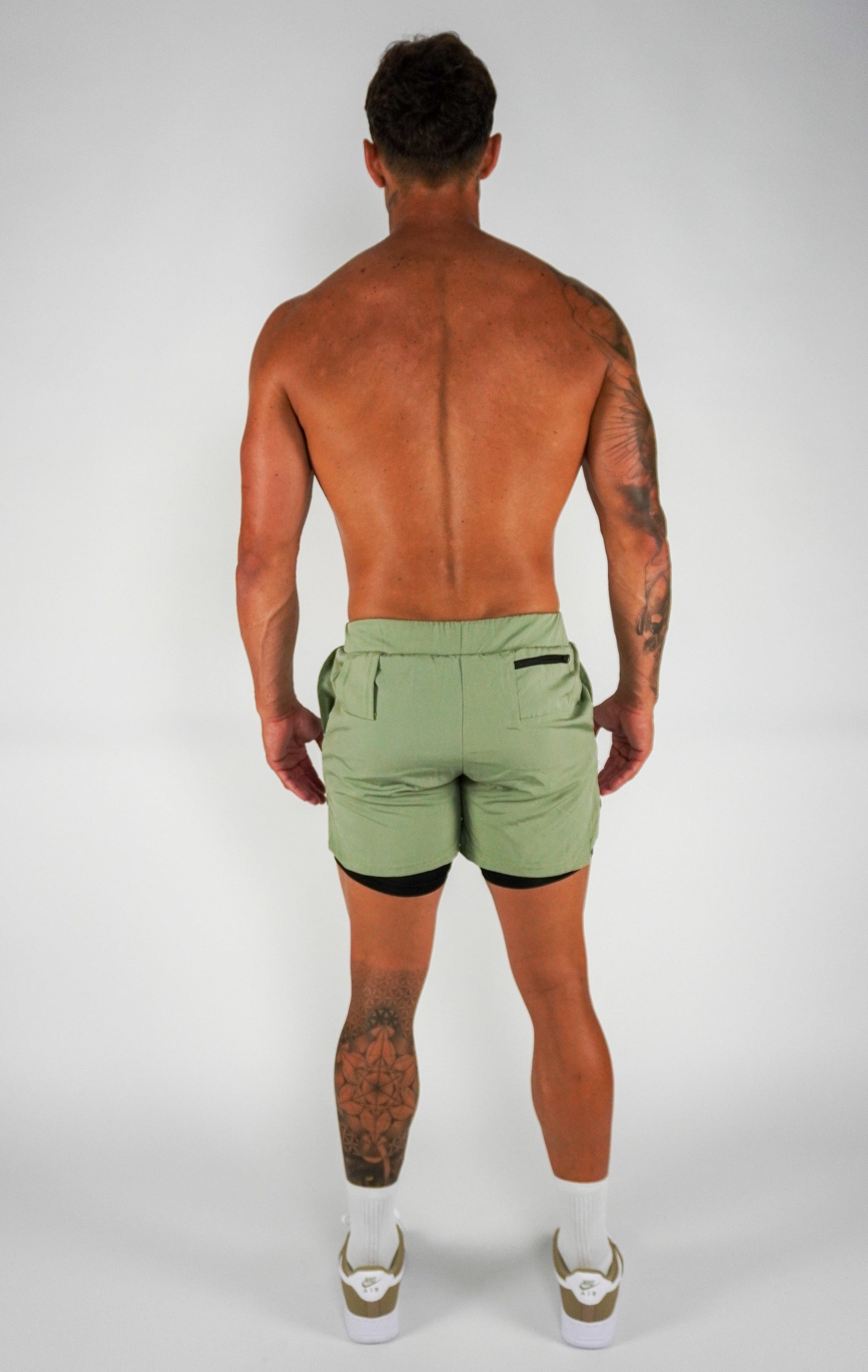 Culture 2-IN-1 Shorts - Matcha - GYMROOS