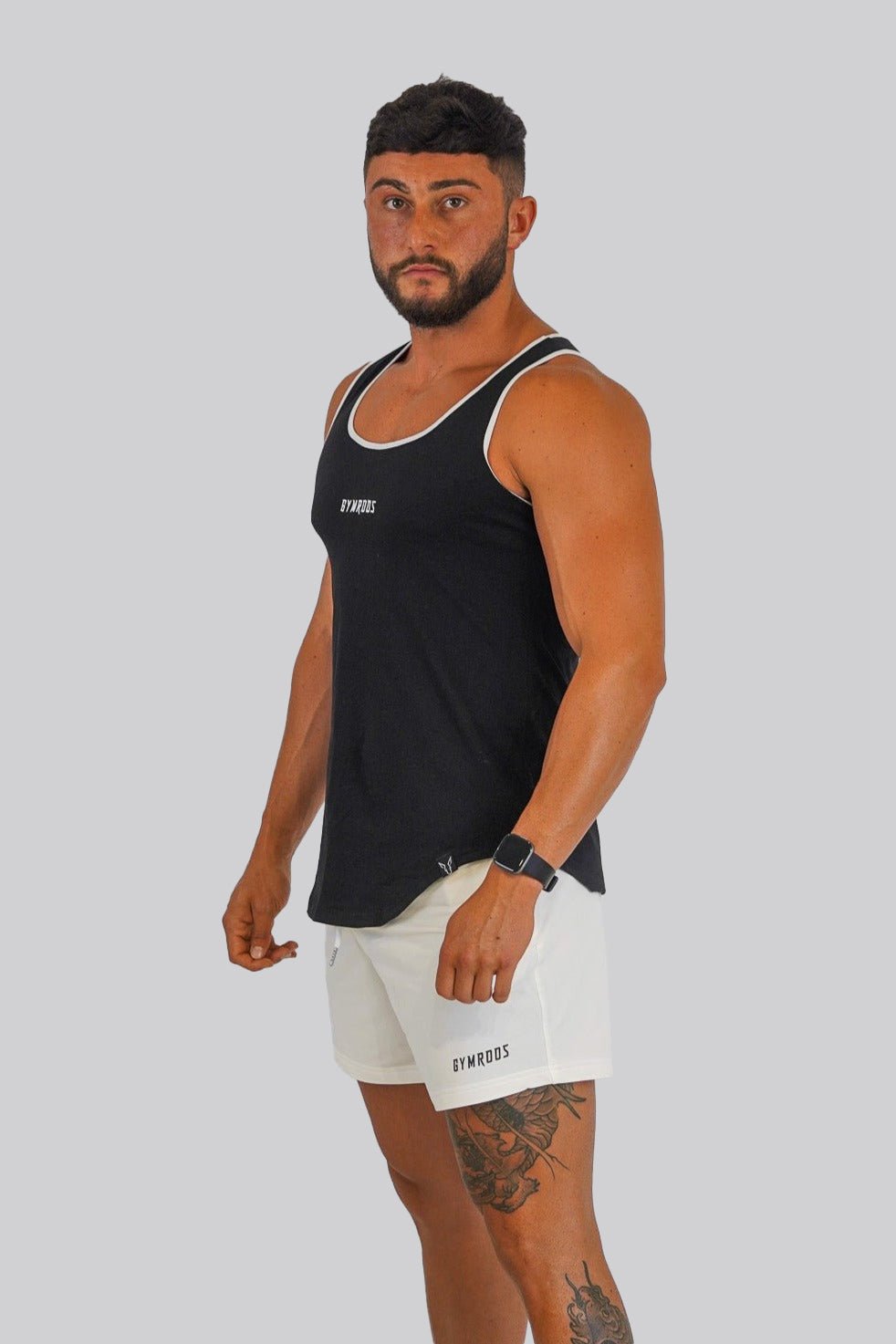 Culture Fitted Tank - Black - GYMROOS