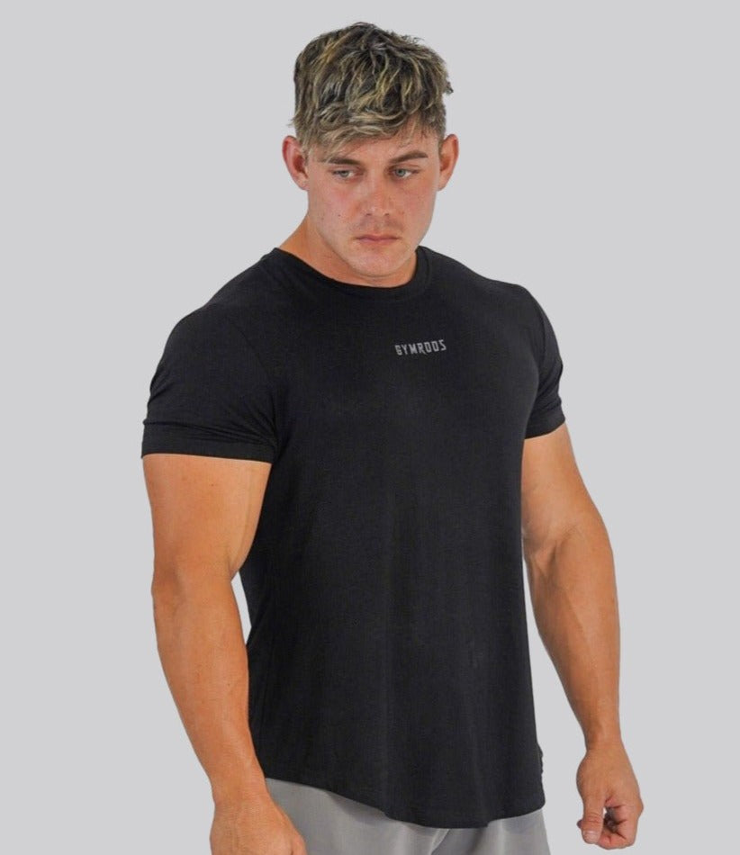 Culture Fitted Tee - Black - GYMROOS