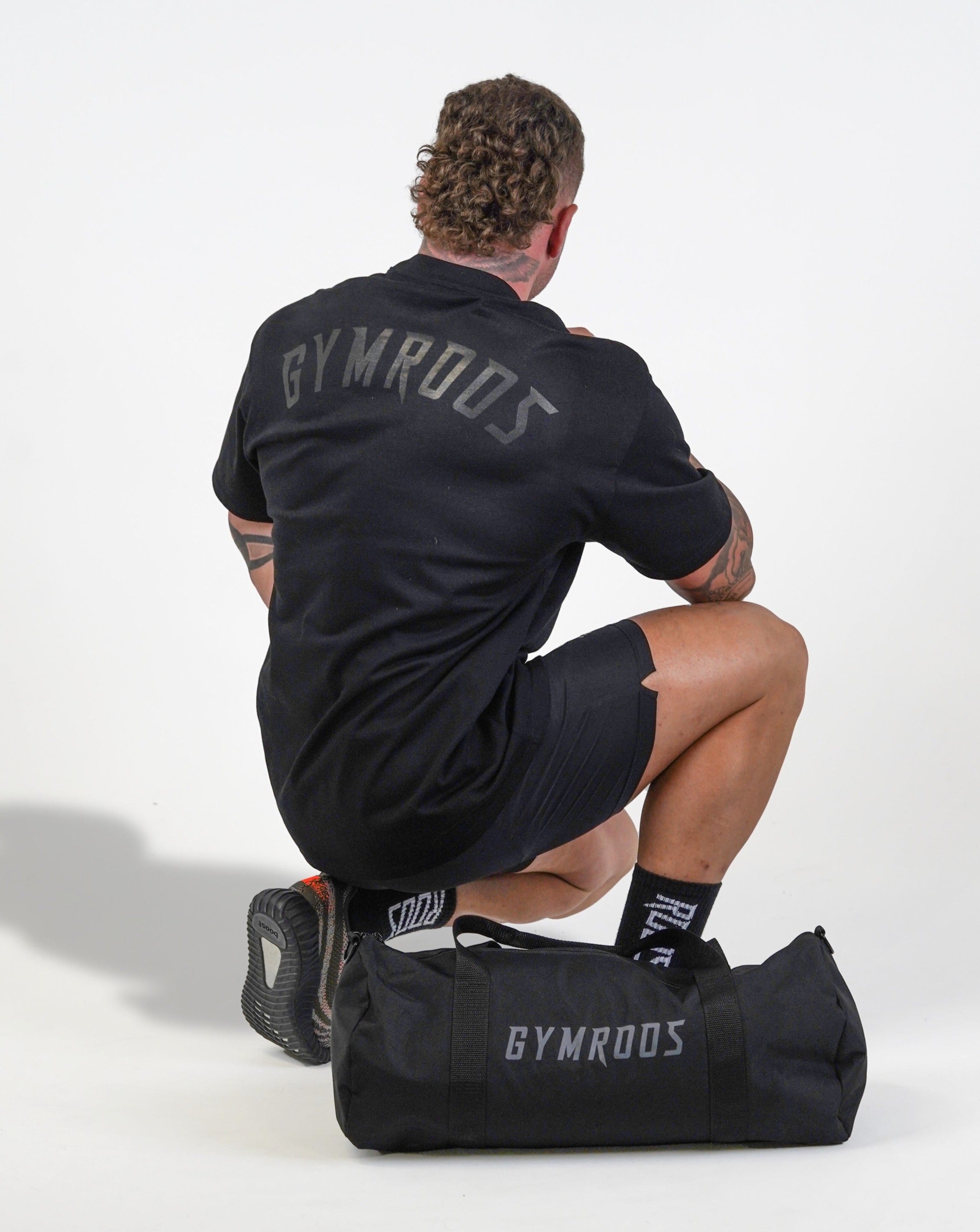 Heavy Boxy Tee - Black - GYMROOS