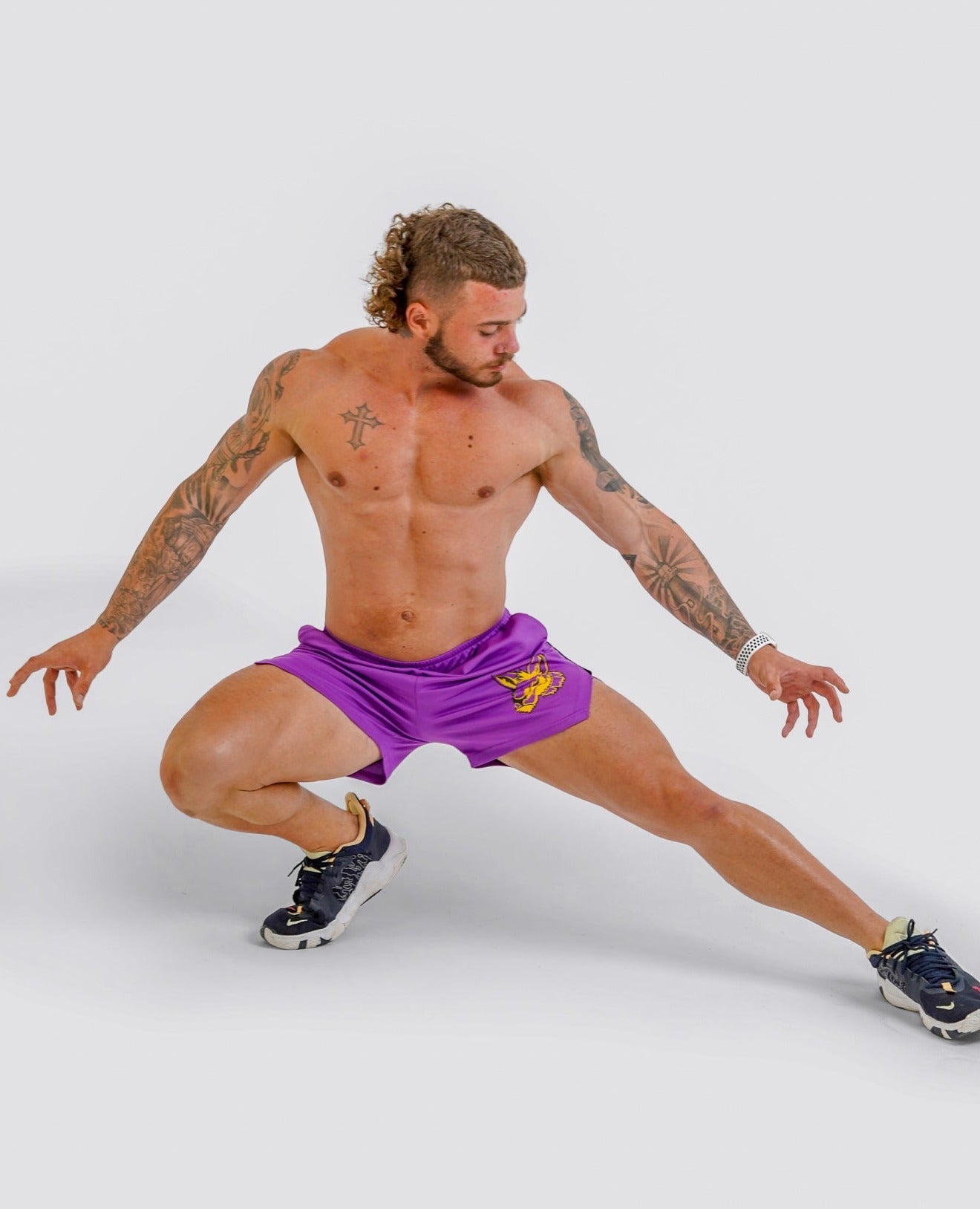 Mesh Shorts - Purple - GYMROOS