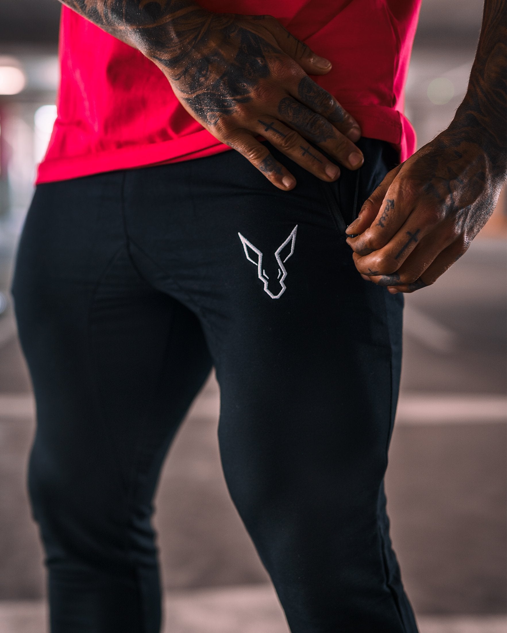 Prime Tapered Joggers - Black - GYMROOS