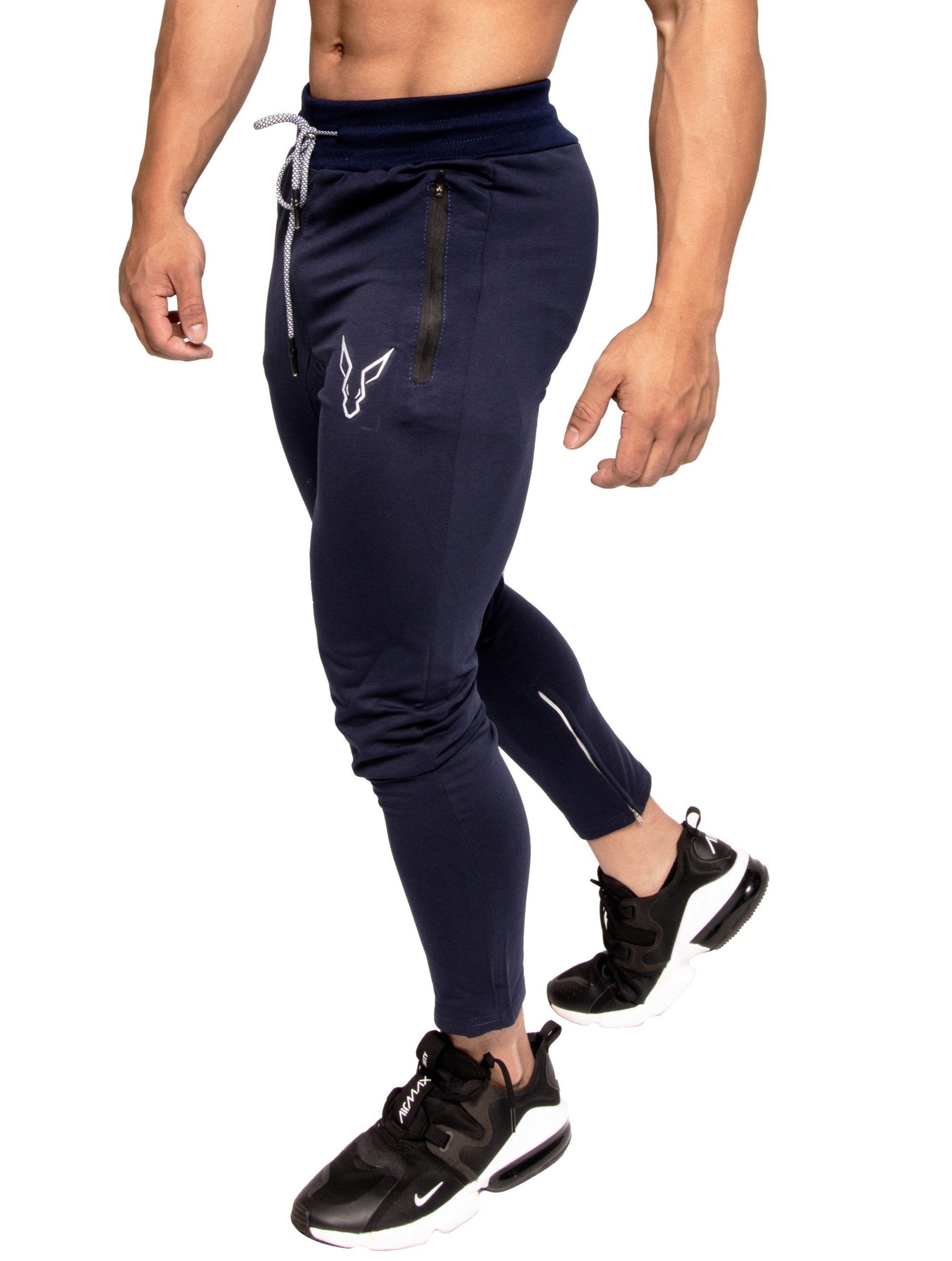 Prime Tapered Joggers - Navy Blue - GYMROOS