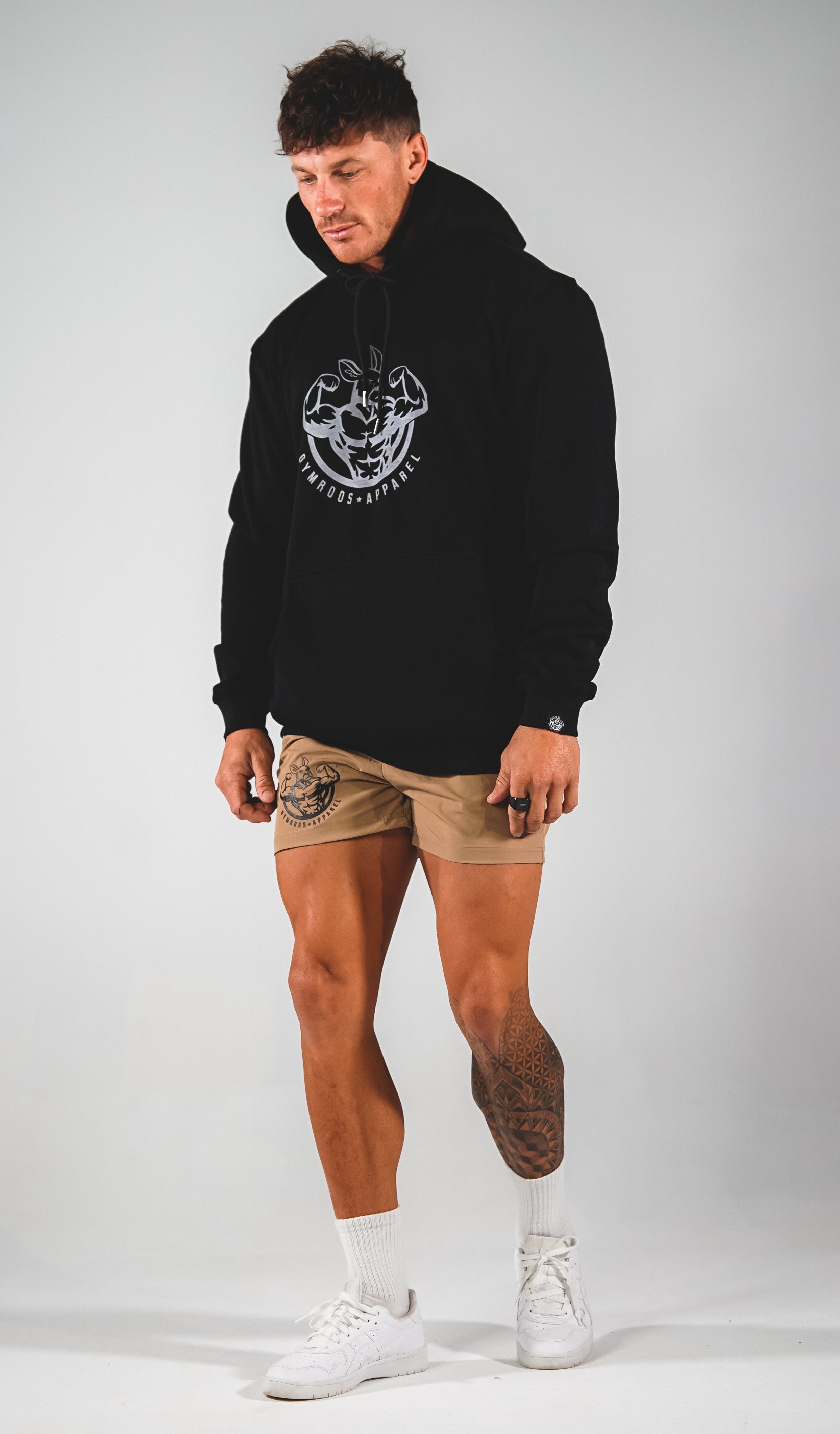 Roo Hoodie - Black - GYMROOS