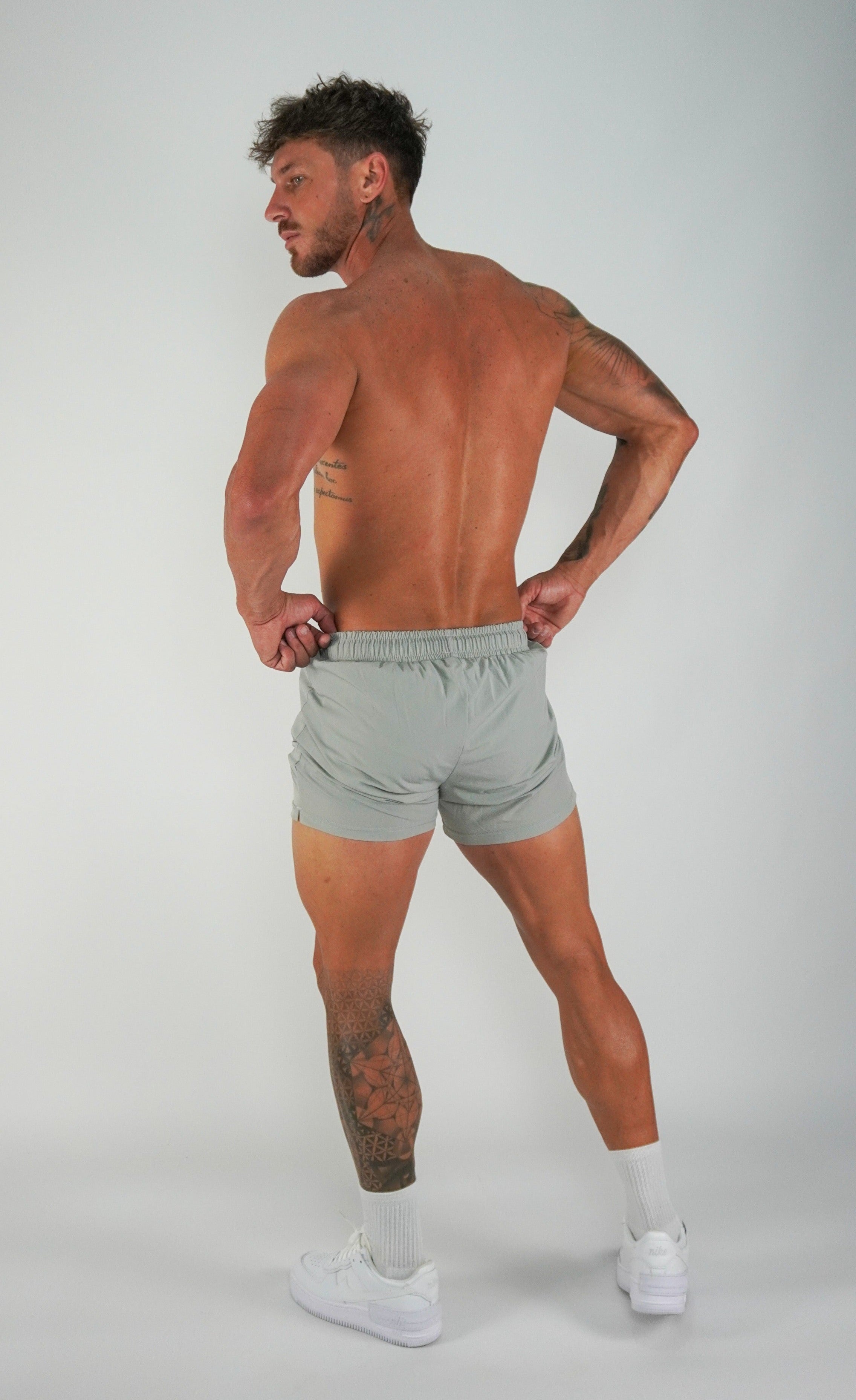 Roo Shorts - Grey - GYMROOS