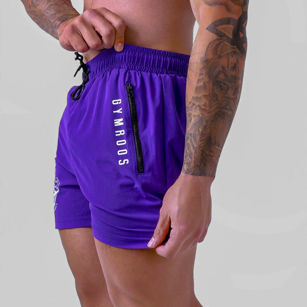 Roo Shorts - Purple - GYMROOS