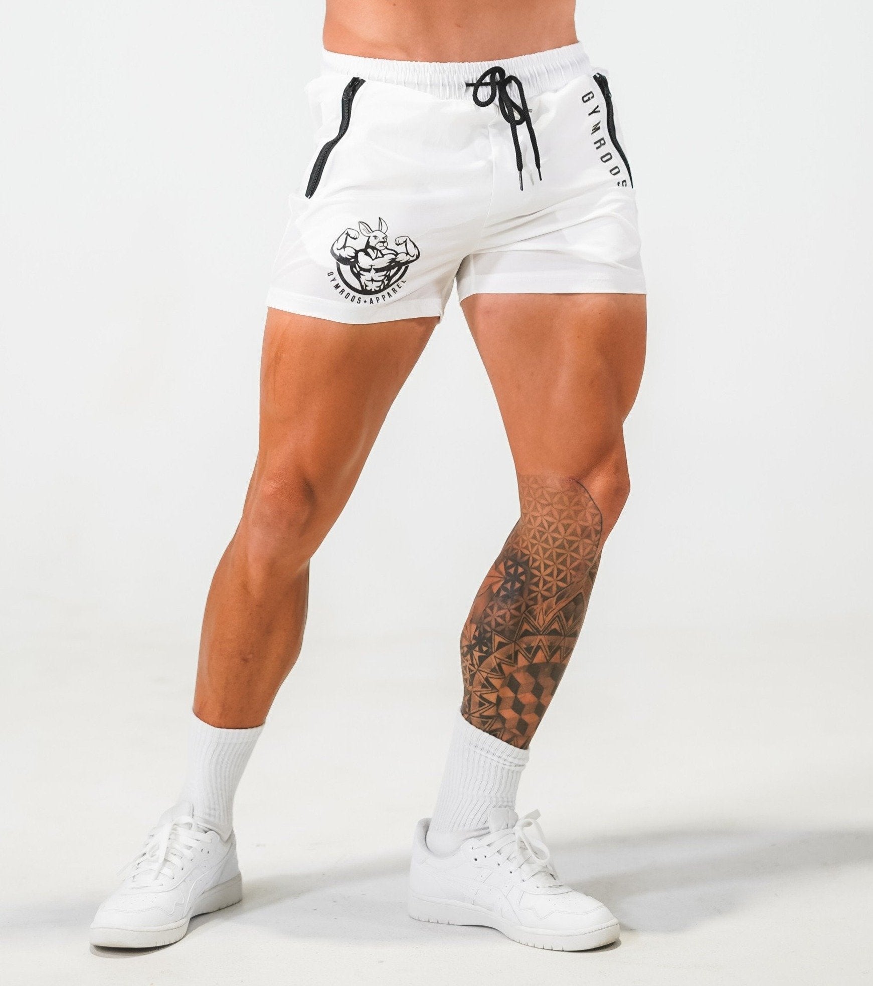 Roo Shorts - White - GYMROOS