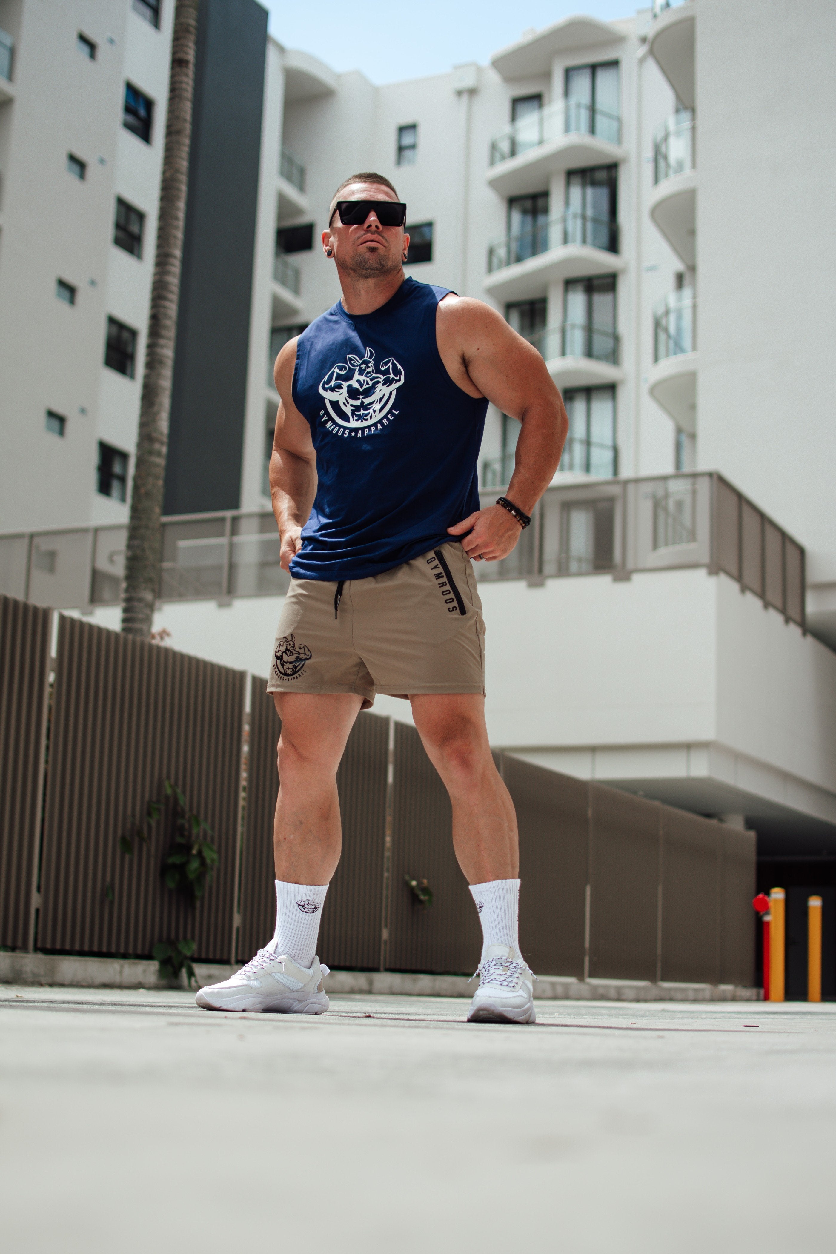 Roo Tank - Navy Blue - GYMROOS