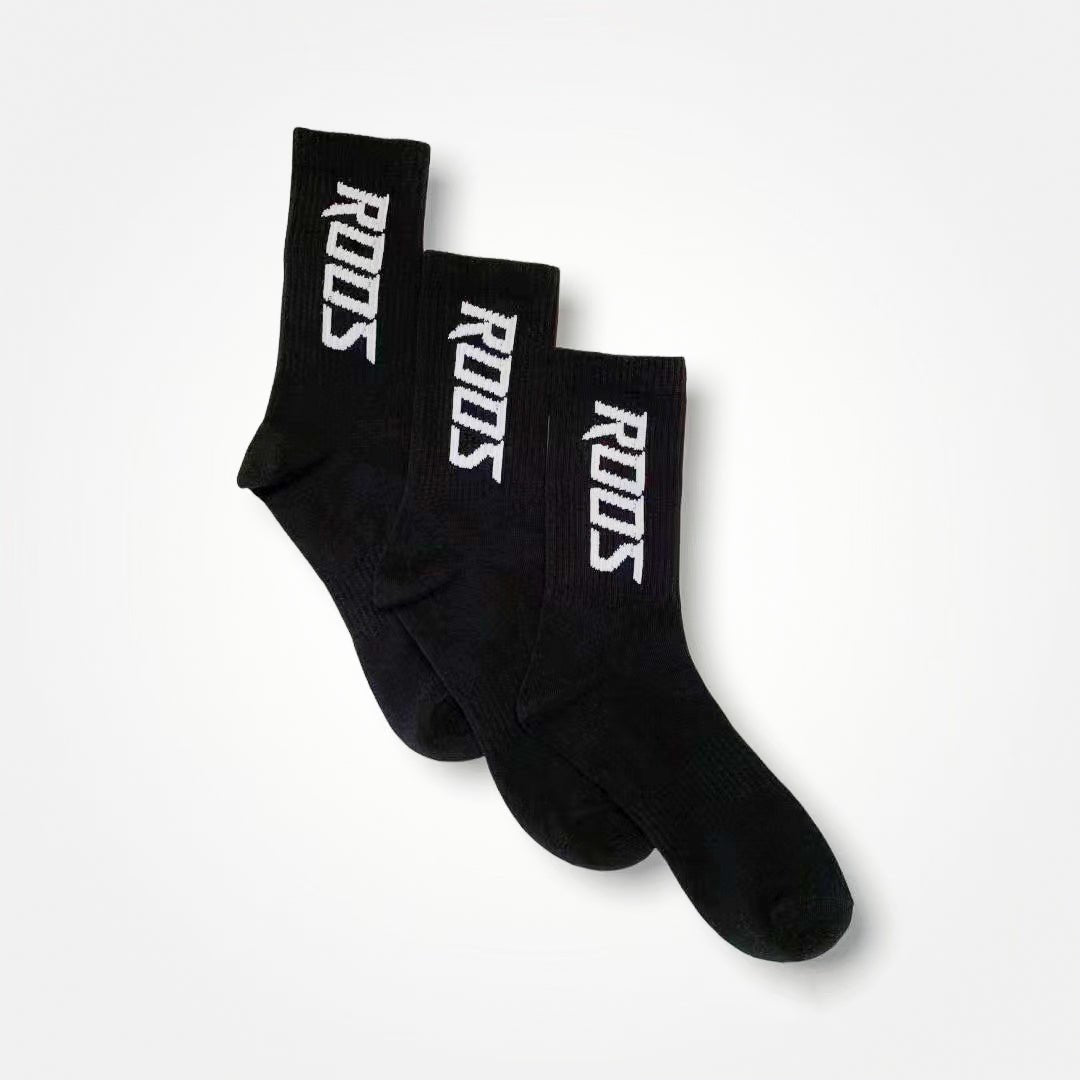 Roos High Socks - Black (3-Pack) - GYMROOS